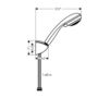 Душевой гарнитур Hansgrohe Crometta 85 Vario/Porter, C 27559000