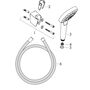 Душевой набор Hansgrohe Croma Select E Vario, с шлангом 160 см, 26413400
