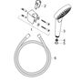 Душевой набор Hansgrohe Croma Select S Vario, держатель и шланг 160 см, 26411400