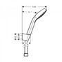 Душевой набор Hansgrohe Croma Select S Vario, держатель и шланг 160 см, 26411400