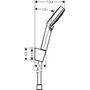 Душевой набор Hansgrohe Crometta Vario, EcoSmart, с шлангом 125 см, 26693400