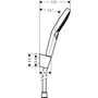 Душевой набор Hansgrohe Raindance Select E 120, 3jet, шланг 125 см, 26701000