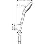 Душевой набор Hansgrohe Vario с держателем и шлангом 125 см, 26425400