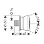 Душевая форсунка Hansgrohe Bodyvette, 28466000