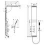 Душевая панель Raindance Lift Hansgrohe, 27008400
