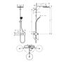 Душевая система Hansgrohe Pulsify Showerpipe 260, 1j, термостат, 24221000