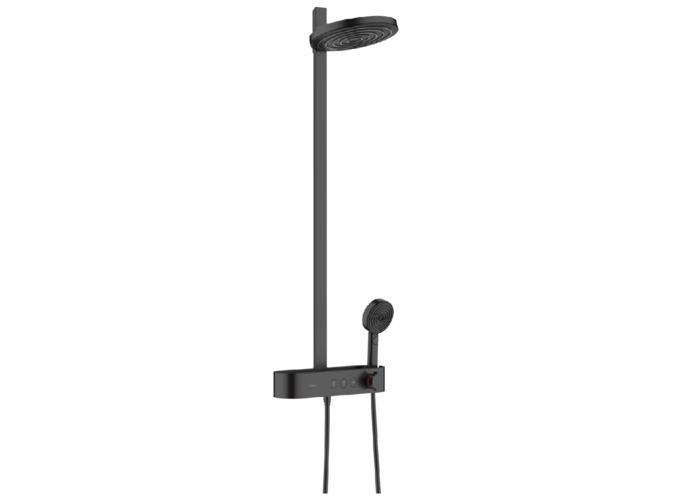 Душевая система Hansgrohe Pulsify Showerpipe 260, 2j, EcoSmart, матовый черный, 24241670