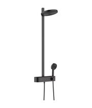 Душевая система Hansgrohe Pulsify Showerpipe 260, 2j, термостат, матовый черный, 24240670