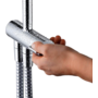 Душевая система Hansgrohe Vernis Shape Showerpipe 230, 1j, Reno EcoSmart, хром, 26289000