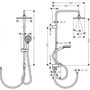Душевая система Hansgrohe Vernis Shape Showerpipe 230, 1j, Reno EcoSmart, хром, 26289000
