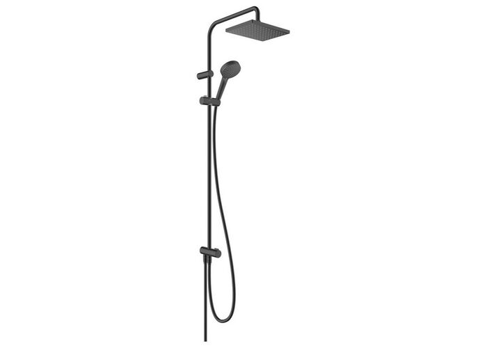 Душевая система Hansgrohe Vernis Shape Showerpipe 230, 1jet, Reno, матовый черный, 26282670