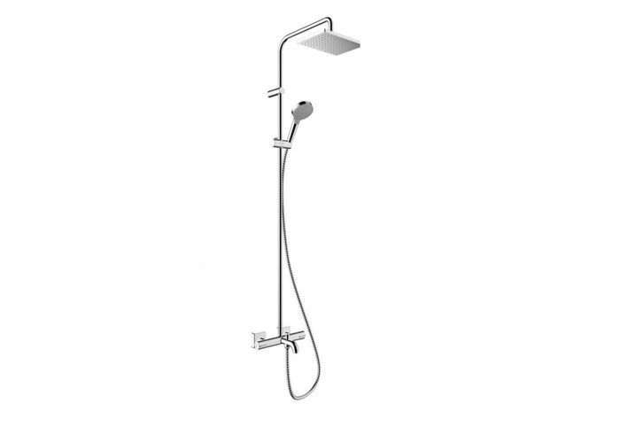 Душевая система Hansgrohe Vernis Shape Showerpipe 230, 1jet, термостат, хром, 26284000