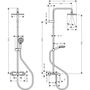 Душевая система Hansgrohe Vernis Shape Showerpipe 230, 1jet, термостат, хром, 26284000