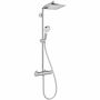 Душевая система с термостатом Hansgrohe Crometta E 240 Showerpipe, EcoSmart, 27281000