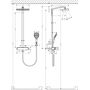 Душевая система с термостатом Hansgrohe Raindance Select E 360, 1jet, EcoSmart, 27286400