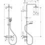 Душевая система с термостатом Hansgrohe Vernis Shape Showerpipe 230, Green, 26319000