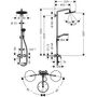 Душевая стойка с смесителем Hansgrohe Showerpipe 280, 1jet, 26791000