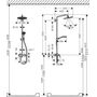 Душевая стойка с смесителем Hansgrohe Showerpipe 280, 1jet, 26791000