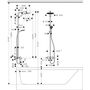 Душевая стойка с термостатом Hansgrohe Crometta S 240, 1jet, 27320000