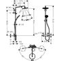 Душевая стойка с термостатом Hansgrohe Raindance Select S Showerpipe 240, 27115000