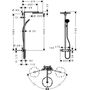 Душевая стойка с термостатом Hansgrohe Raindance Select S Showerpipe 300, 27114000