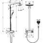 Душевая стойка с термостатом Hansgrohe Raindance Select Showerpipe E300, 2jet, 27126400