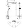 Душевая стойка с термостатом Hansgrohe Raindance Select Showerpipe S240, 2jet, 27129000