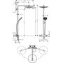 Душевая стойка с термостатом Hansgrohe Raindance Select Showerpipe S300, 2jet, 27133000