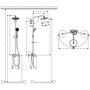 Душевая стойка со смесителем Hansgrohe Croma 220 Showerpipe, 27222000