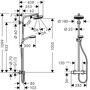 Душевая стойка со смесителем Hansgrohe Crometta 160 Showerpipe, 27264400