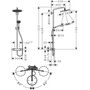 Душевой набор с термостатом Hansgrohe Croma Select S 280, EcoSmart, белый матовый, 26891700