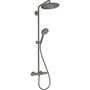 Душевой набор с термостатом Hansgrohe Croma Select S 280, EcoSmart, черный хром, 26891340