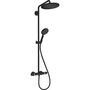 Душевой набор с термостатом Hansgrohe Croma Select S 280, EcoSmart, черный матовый, 26891670