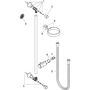 Душевая штанга Hansgrohe Classic Unica, шланг 65 см, 27617820