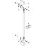 Душевая штанга Hansgrohe Crometta, 90 см, 27609000