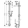 Душевая штанга Hansgrohe Unica Comfort 90 см, 26402000
