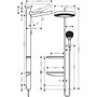 Душевая система Hansgrohe Showerpipe 360, 1 jet, СМ, 26842000