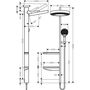 Душевая система Hansgrohe Showerpipe 360, 1 jet, СМ, 26842700
