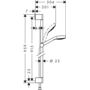 Душевая стойка Hansgrohe Croma 110 Select S Multi, 90 см, 26570400