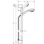 Душевая стойка Hansgrohe Crometta 85 Multi Unica Crometta, 90 см, 27766000