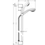 Душевая стойка Hansgrohe Crometta Unica, 1jet, 90 см, 27729000
