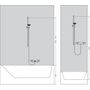 Душевая стойка Hansgrohe Crometta Vario, 65 см, белый/хром, 26532400