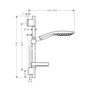 Душевая стойка Hansgrohe Raindance Select 150, 3jеt, 65 см, 27802000