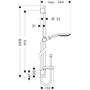 Душевая стойка Hansgrohe Raindance Select 150, 3jеt, 90 см, 27803000