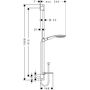 Душевая стойка Hansgrohe Raindance Select Е 150, 3jet, 90 см, 27857000