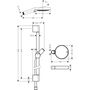 Душевая стойка с гарнитурой Hansgrohe Raindance Select 120 3j,  65 см, 27944000