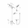 Душевой набор Hansgrohe Croma Select S Multi, EcoSmart, 9 л/мин, 26571400