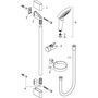 Душевой набор Hansgrohe Croma Select S Vario, штанга 65 см, 26566400