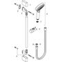 Душевой набор Hansgrohe Crometta Vario, EcoSmart, штанга 65 см, 26534400