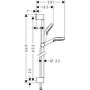 Душевой набор Hansgrohe Crometta Vario Green, штанга 65 см, 26555400